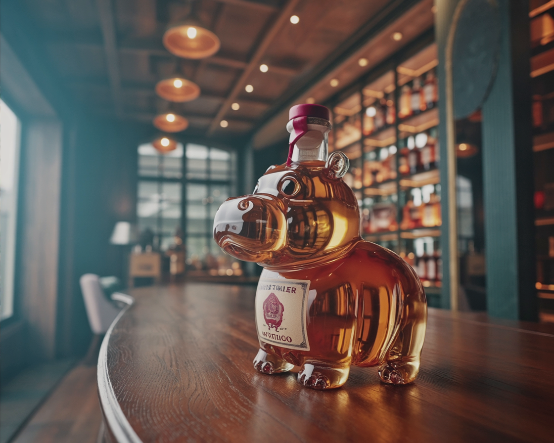 Whiskey Bottle - Hippo Edition