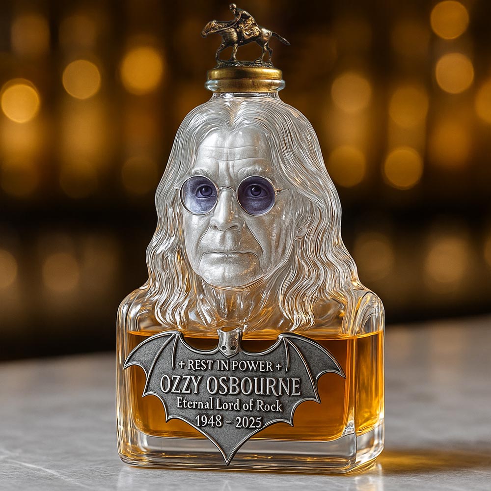 Préservé dans le Verre — Bouteille de Whisky en l'Honneur d'Ozzy Osbourne