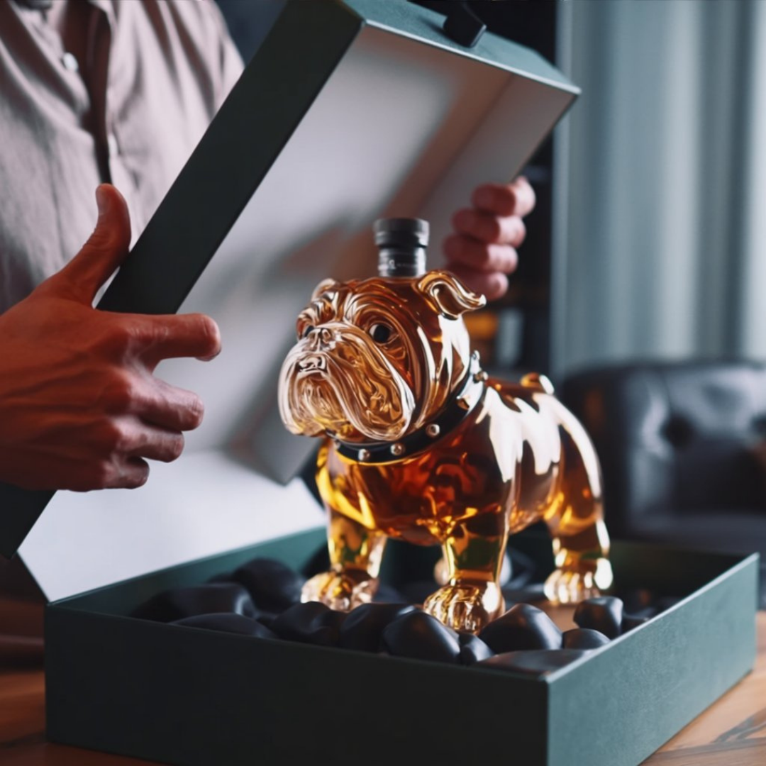 Whiskey Bottle - Bulldog Edition
