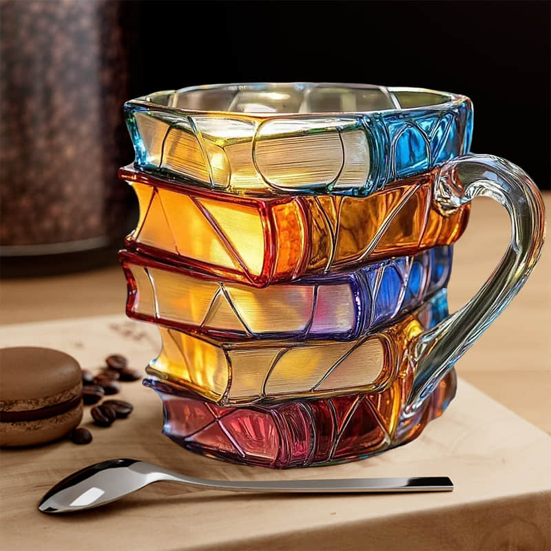 Tasse Unique Handmade 3D Happiness for Book Lovers