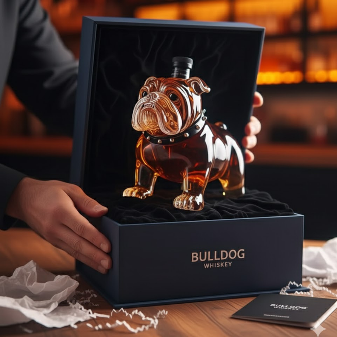 Whiskey Bottle - Bulldog Edition
