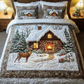 3-Piece Quilted Bedspread Set - Cozy Cabin