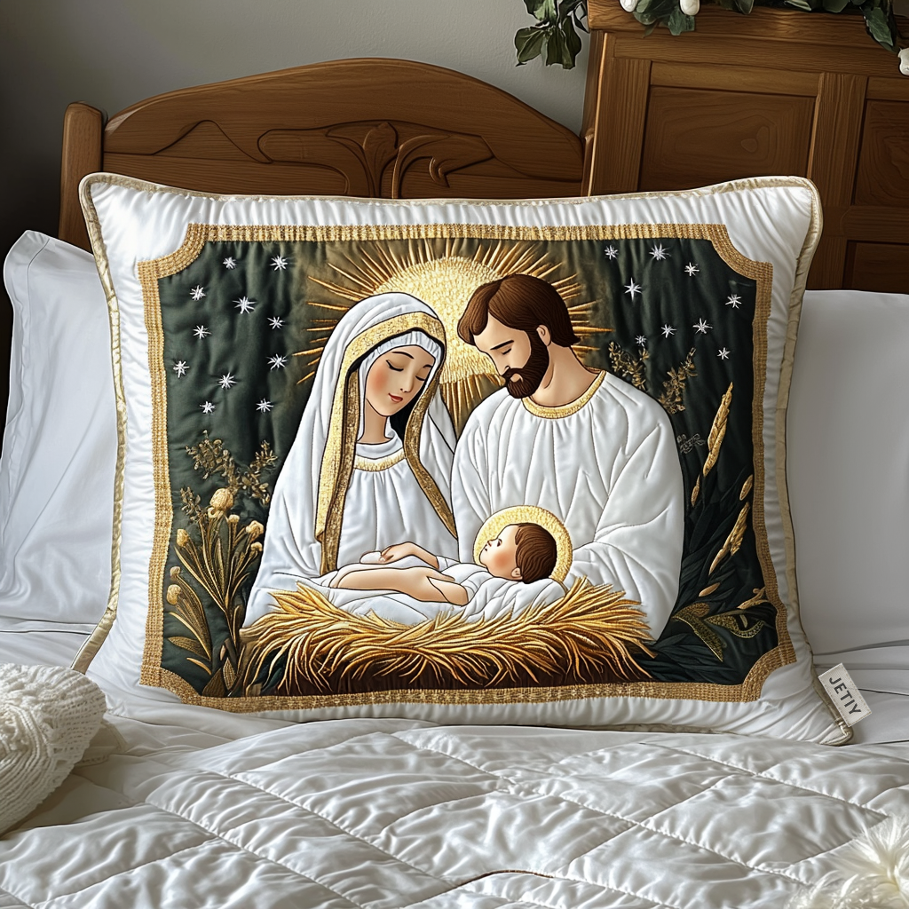 Taie d'oreiller matelassée Bethlehem Starlight