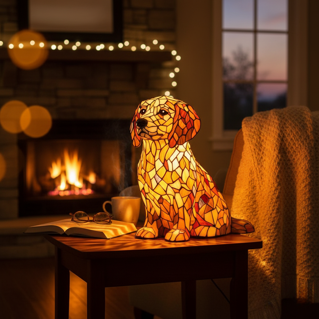 Spiritual Golden Retriever Figurine Lily