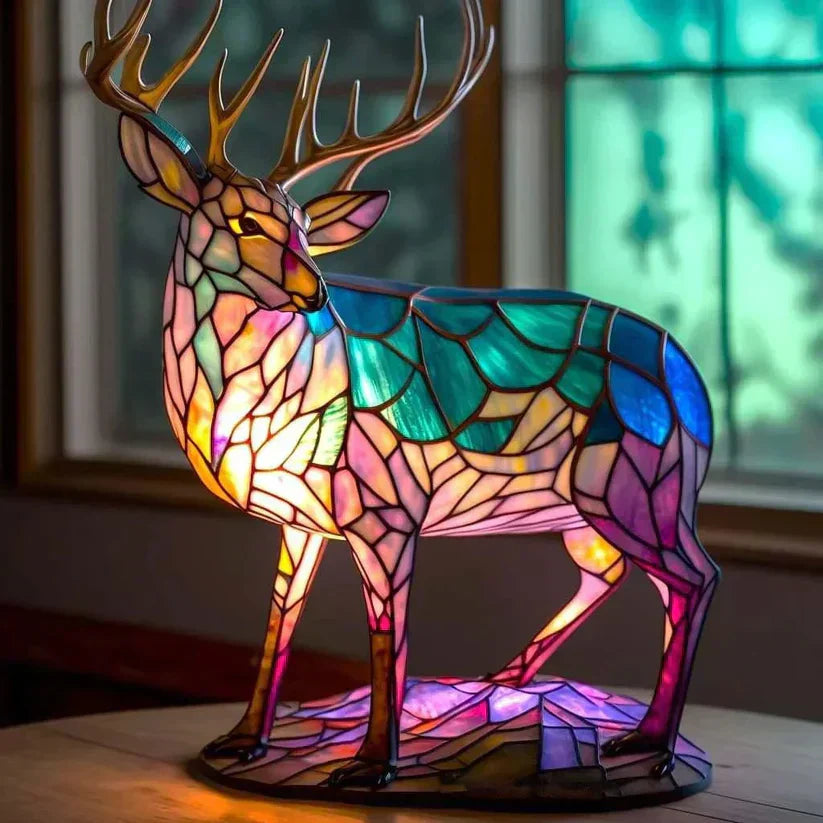 Deer Theme Sand Lamp