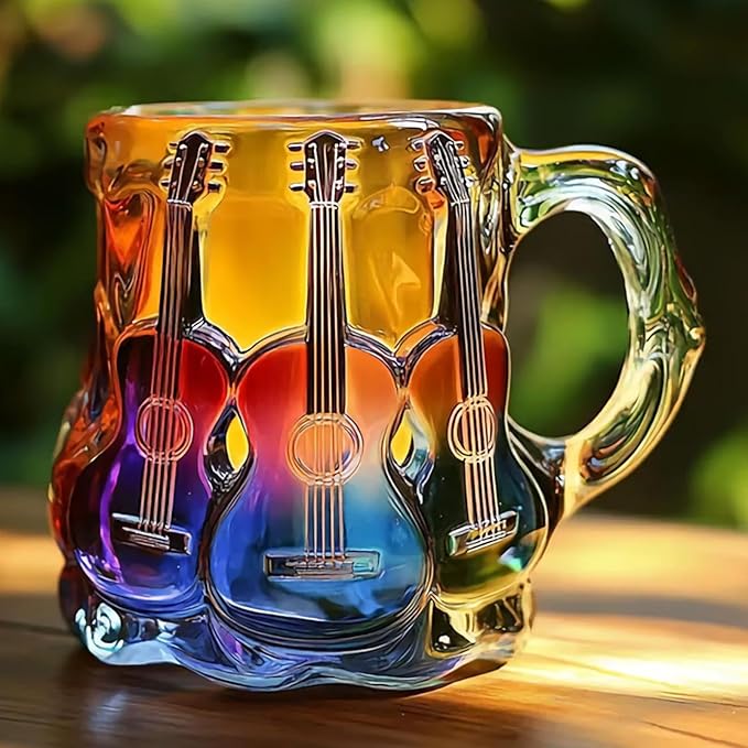 Handcrafted 3D Guitar Art Mug