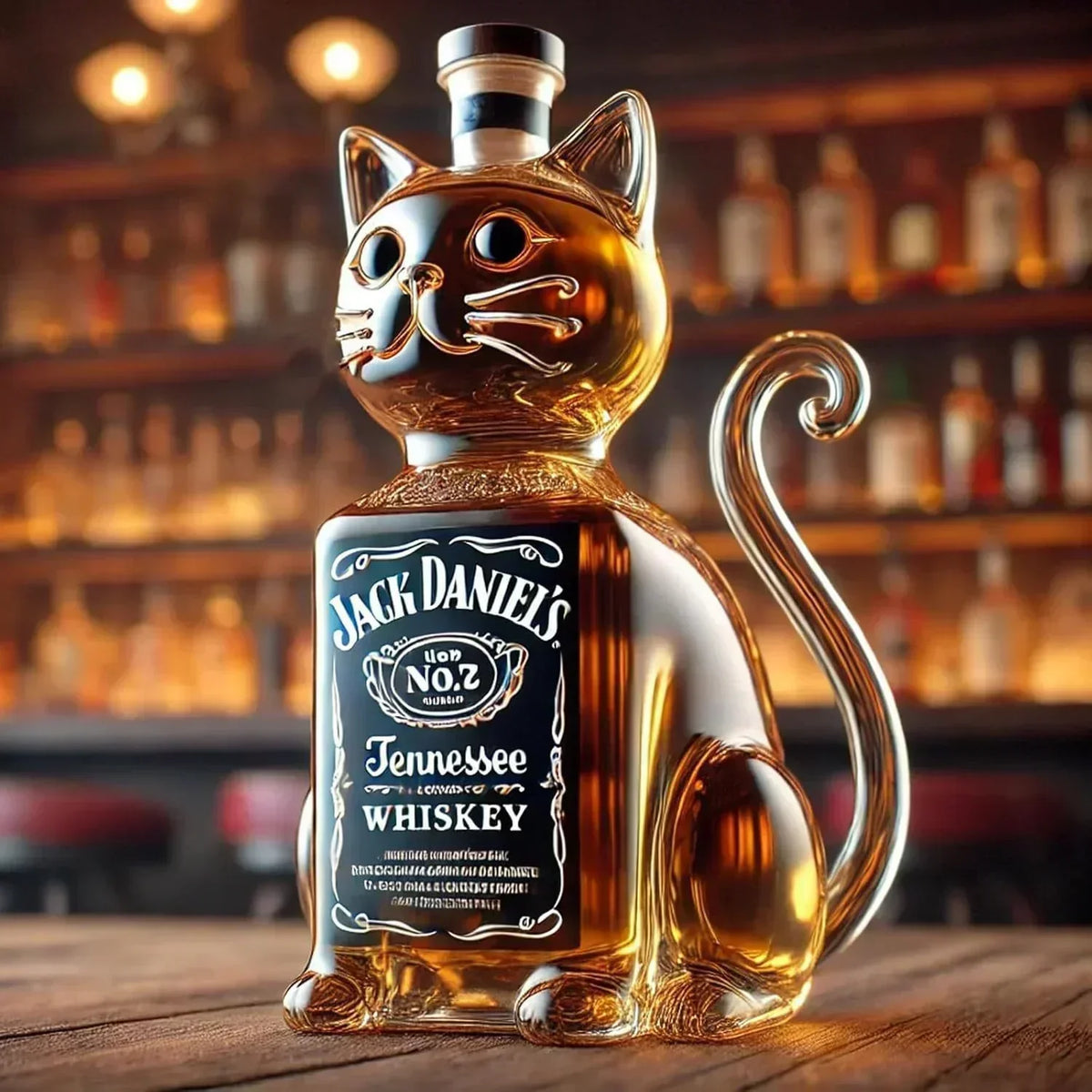 Whiskey Bottle - Cat Edition