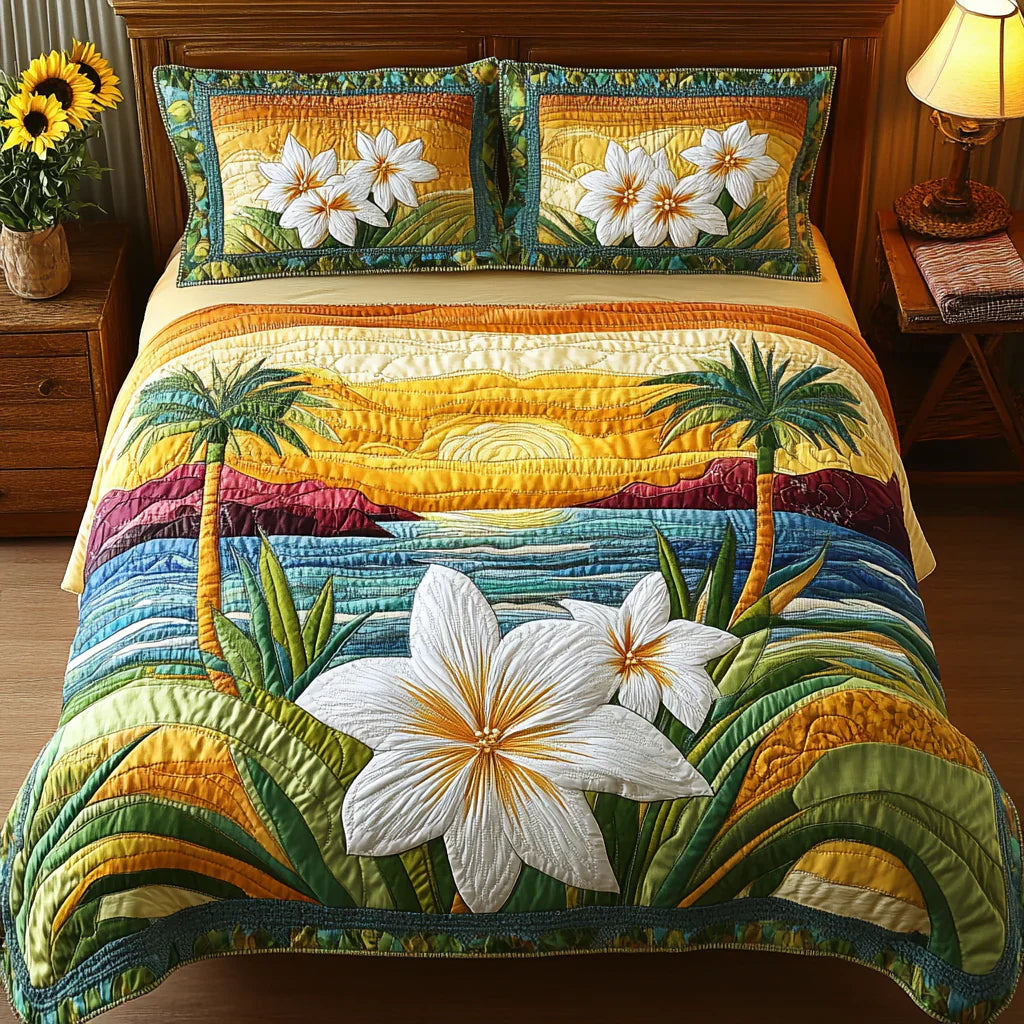 Ensemble de literie matelassée 3 pièces – Confort Aloha