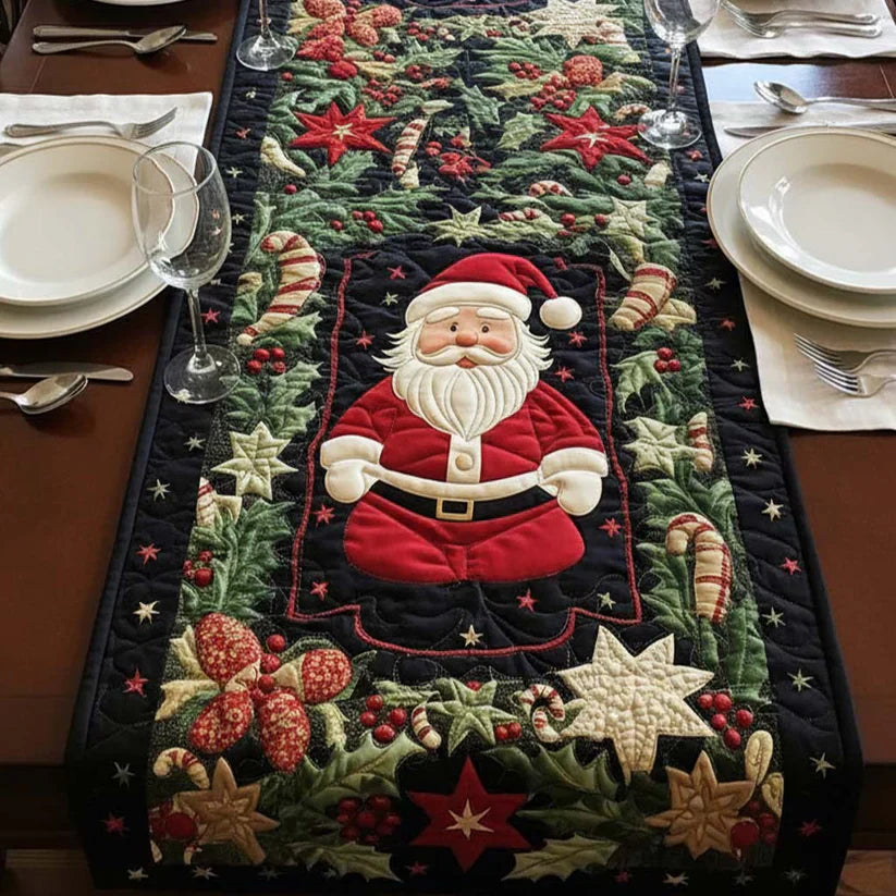Chemin de table matelassé – Éclat Arctique