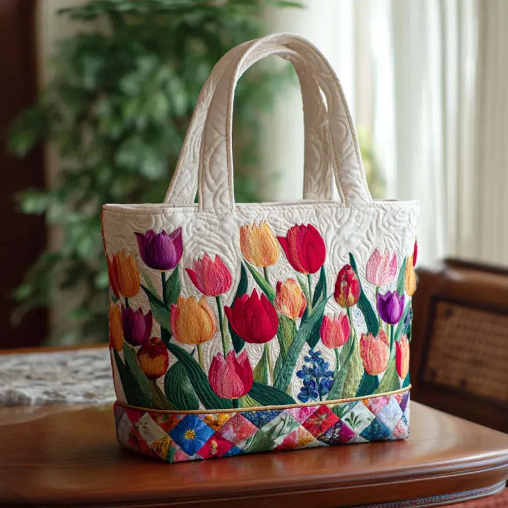 Sac matelassé – Jardin de Tulipes