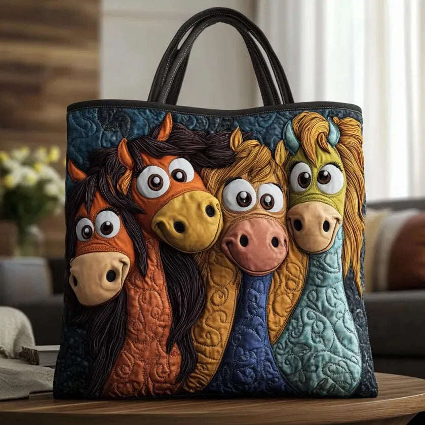 Sac fourre-tout artisanal – Poneys Joueurs