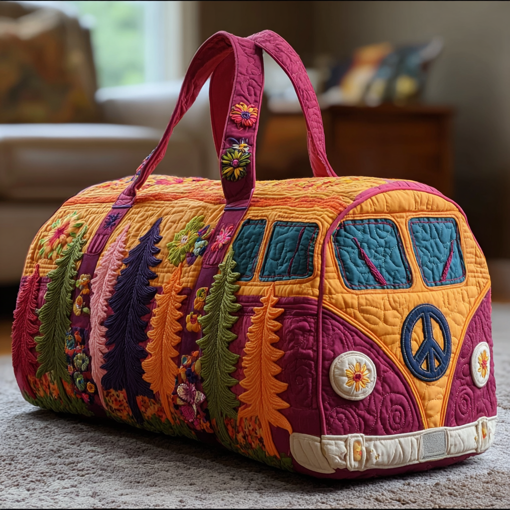 Sac de voyage matelassé Voyage Fleuri