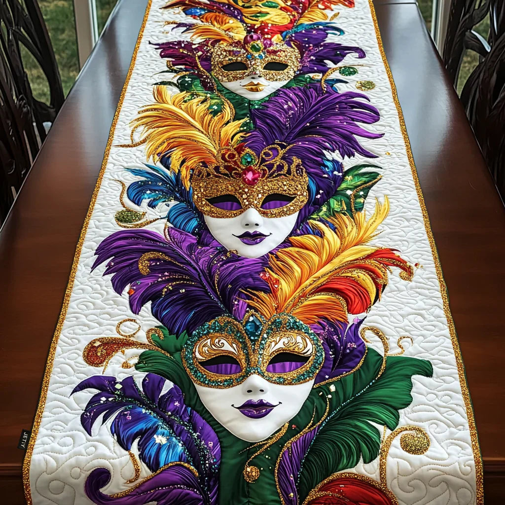Chemin de table matelassé – Festival de Fleurs