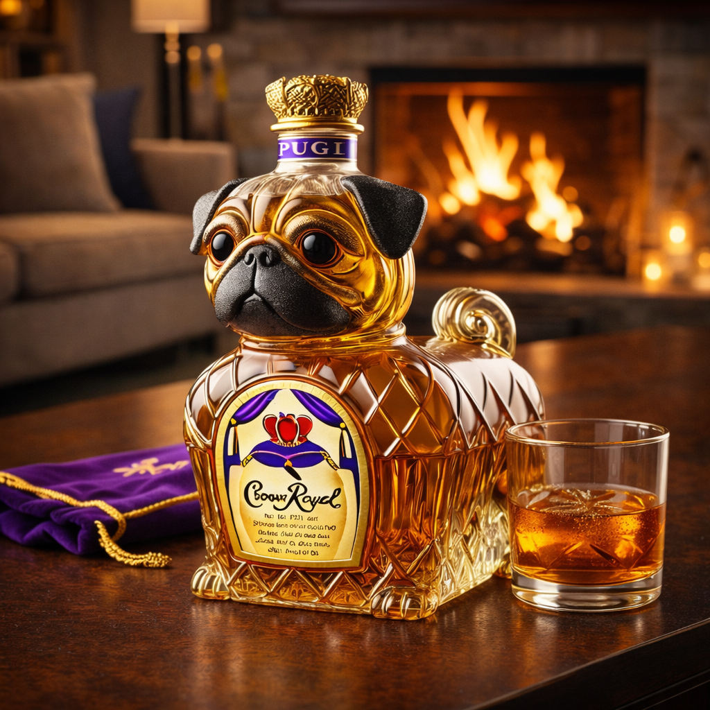 Whiskey Bottle - French Bulldog Edition
