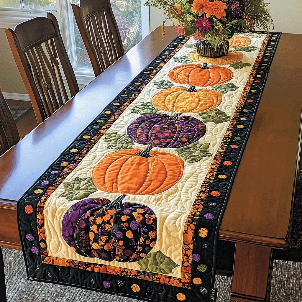 Quilted Table Runner - Pumpkin Spices