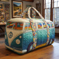 Retro Motion Padded Travel Bag