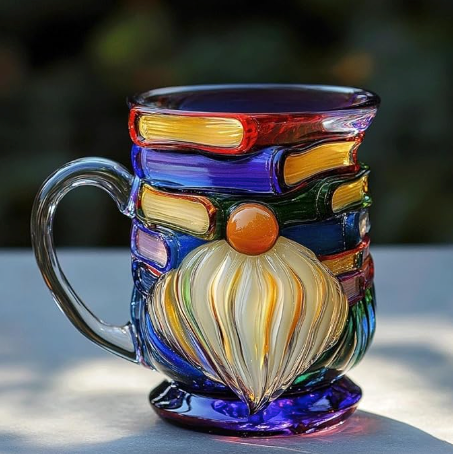 3D Handmade Nain Mug for Book Lovers