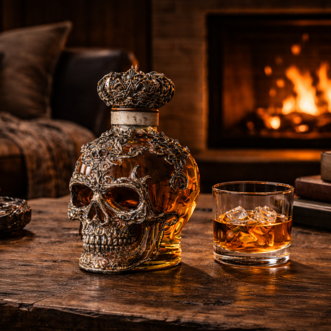 Whiskey Bottle - Skull Edition