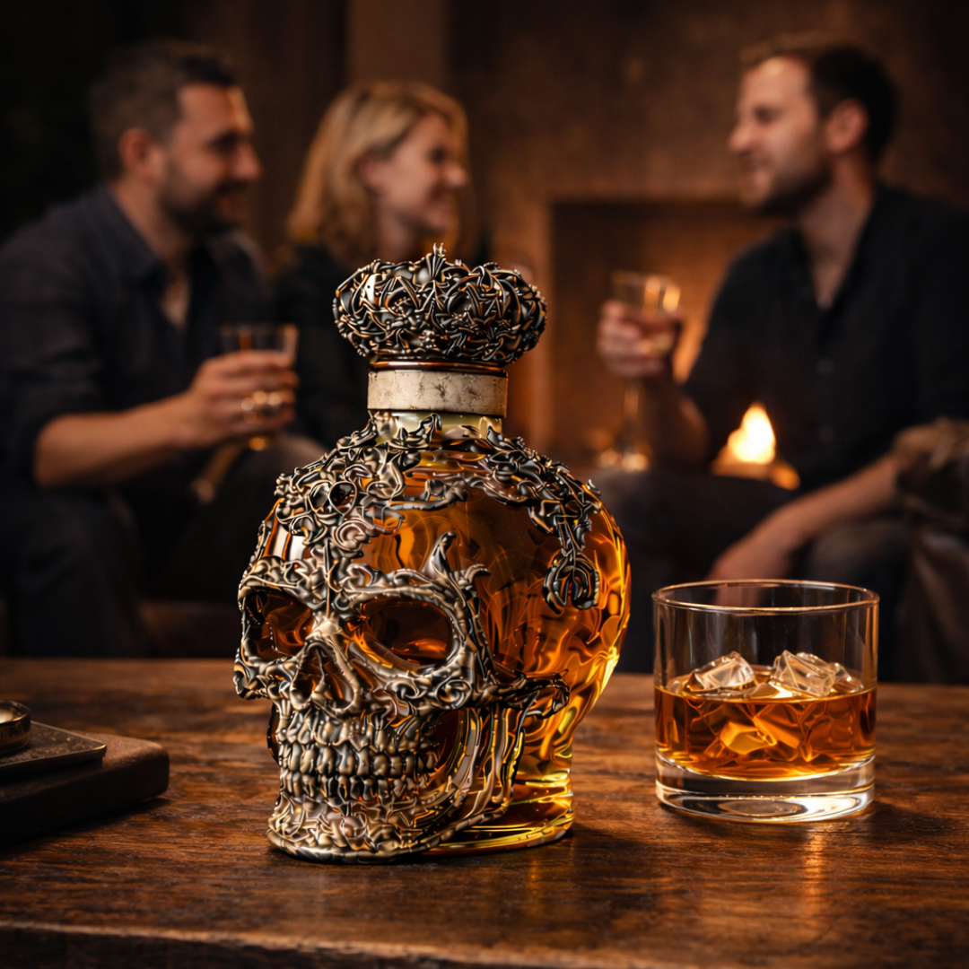 Whiskey Bottle - Skull Edition