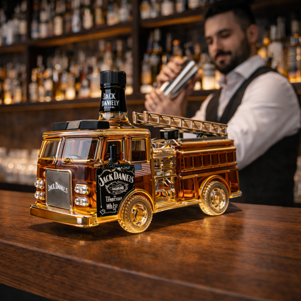 Bouteille de whisky Jack Daniel's – édition Firefighters
