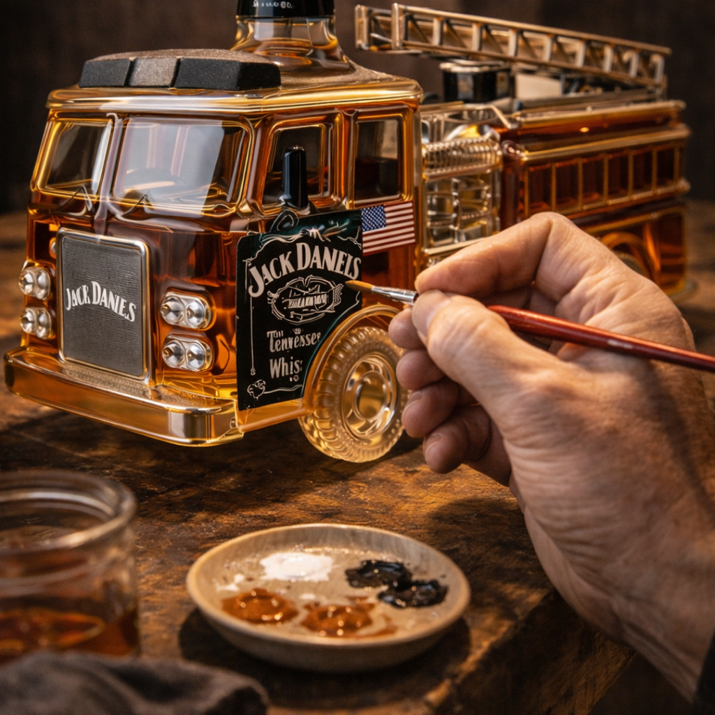 Bouteille de whisky Jack Daniel's – édition Firefighters