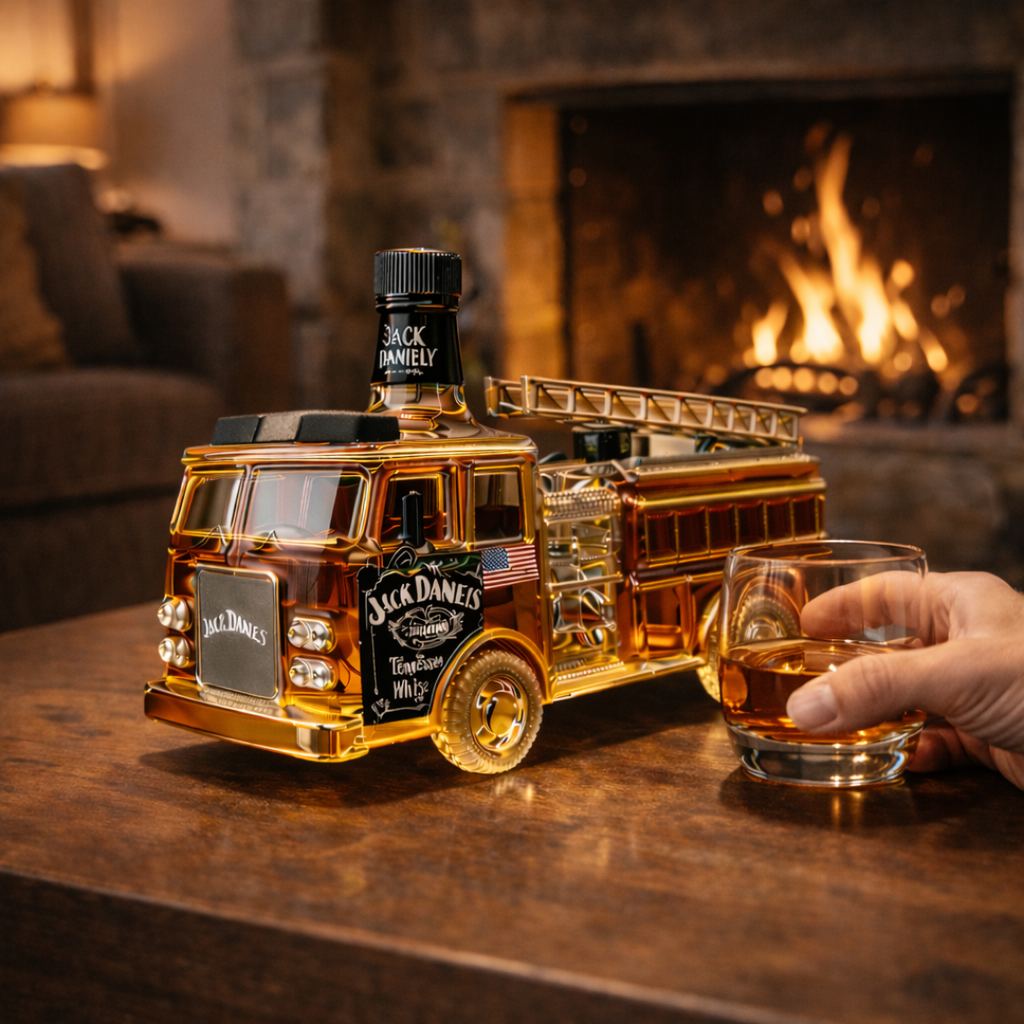 Bouteille de whisky Jack Daniel's – édition Firefighters