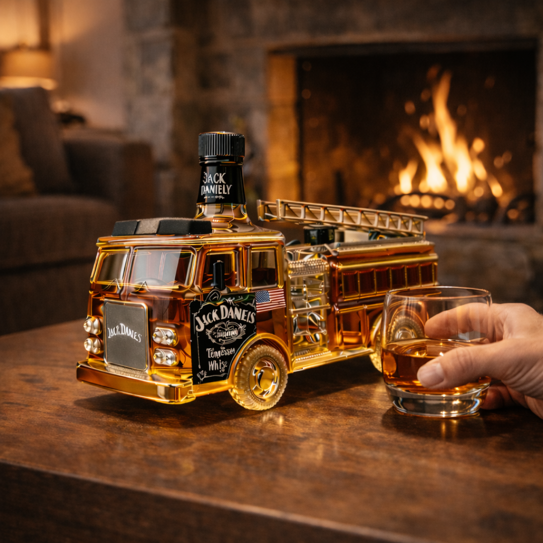 Bouteille de whisky Jack Daniel's – édition Firefighters