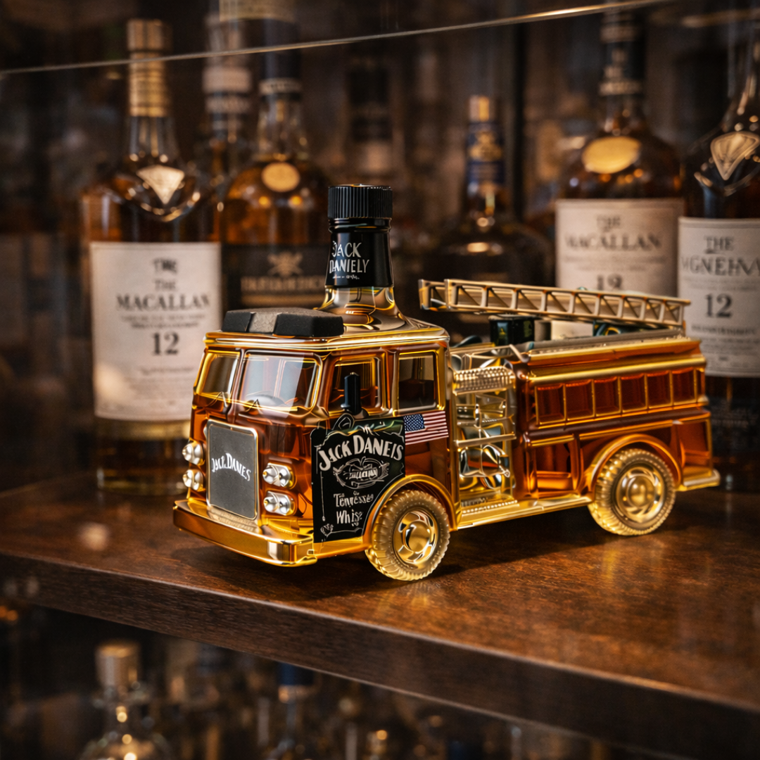 Bouteille de whisky Jack Daniel's – édition Firefighters