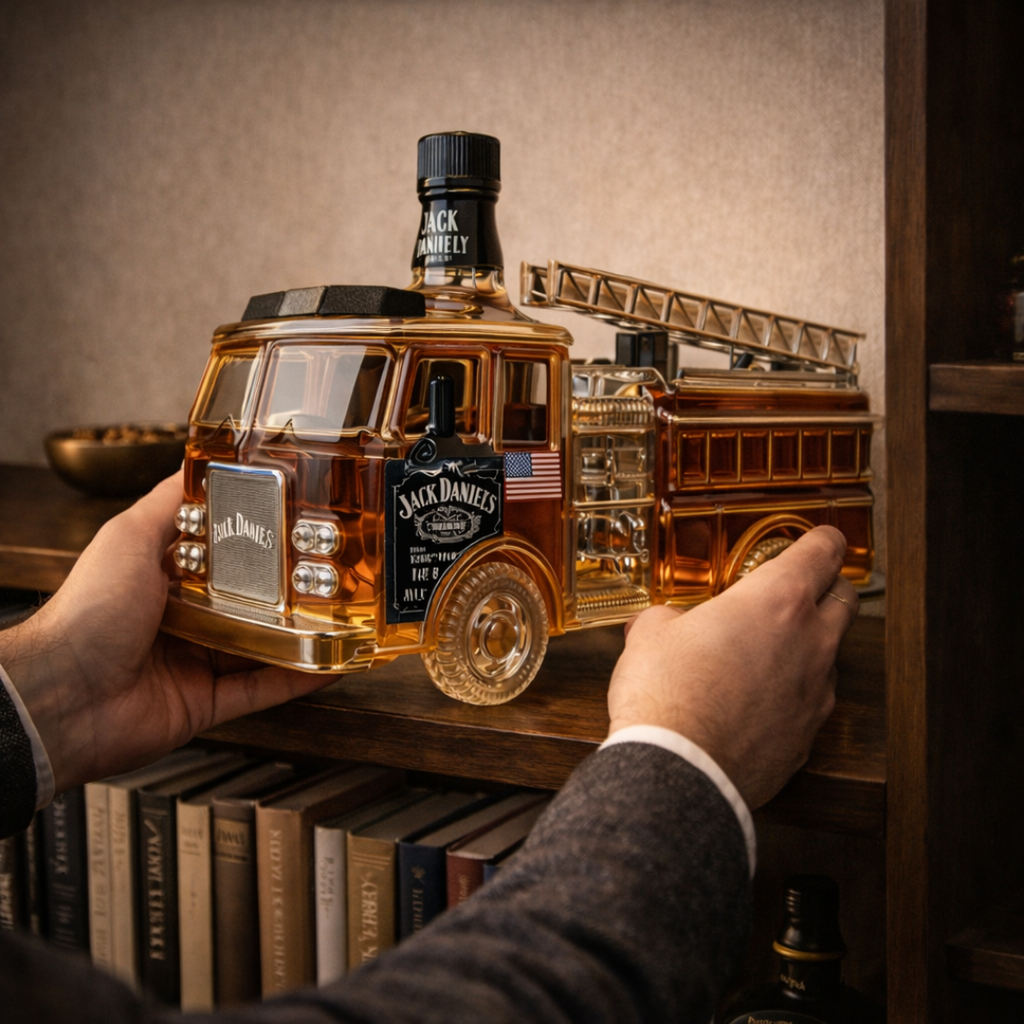Bouteille de whisky Jack Daniel's – édition Firefighters
