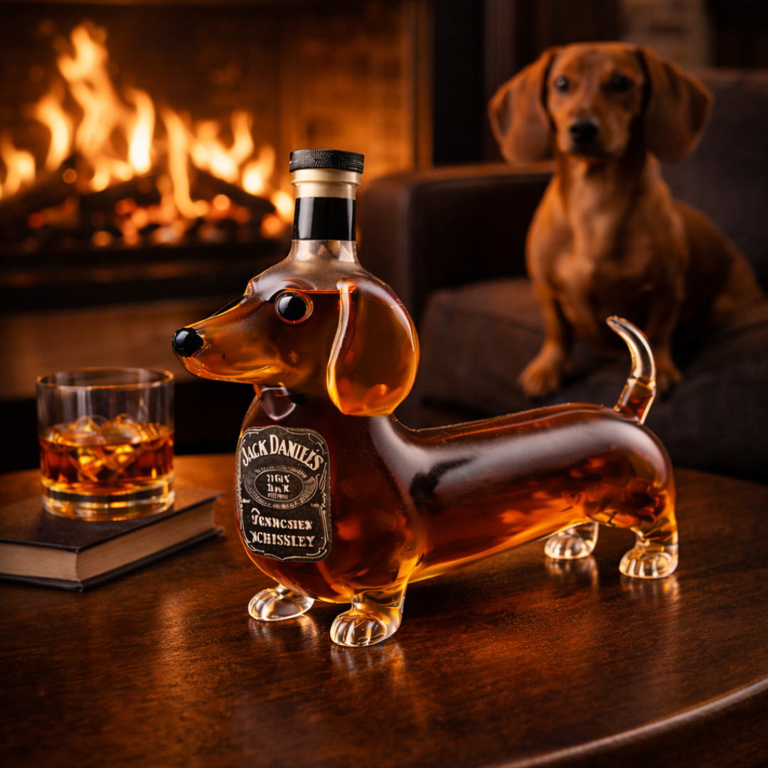 Whisky Jack Daniel's Bottle - Dachshund Edition