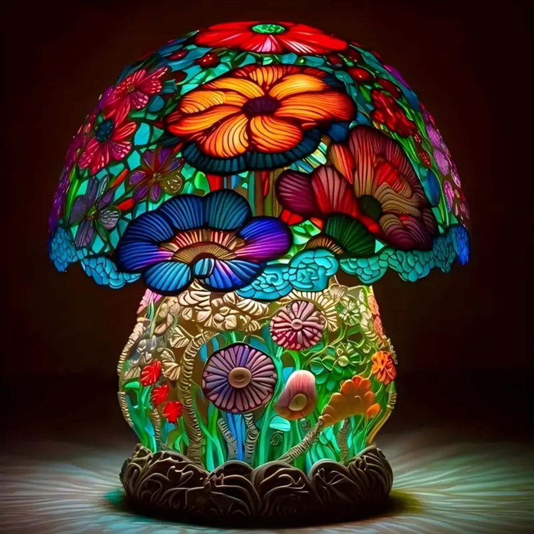 Frosted Champignon Lamp