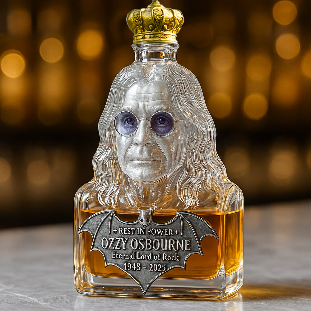 Préservé dans le Verre — Bouteille de Whisky en l'Honneur d'Ozzy Osbourne