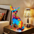 Lampe Chihuahua Table in Vibrant Resin