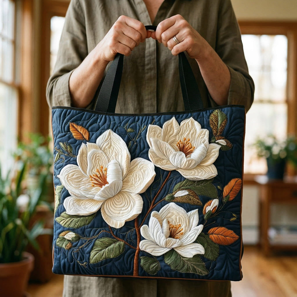 Sac fourre-tout matelassé Delicate Magnolia