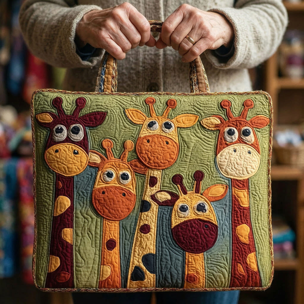 Quilted Giraffe Tower Tote