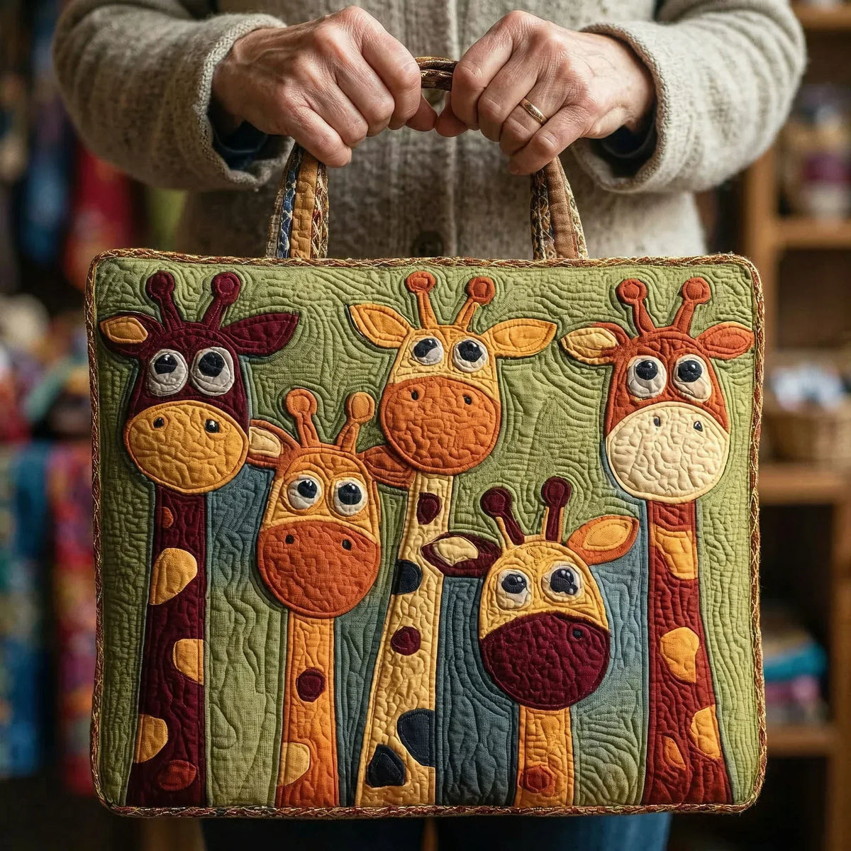 Sac matelassé – Girafe