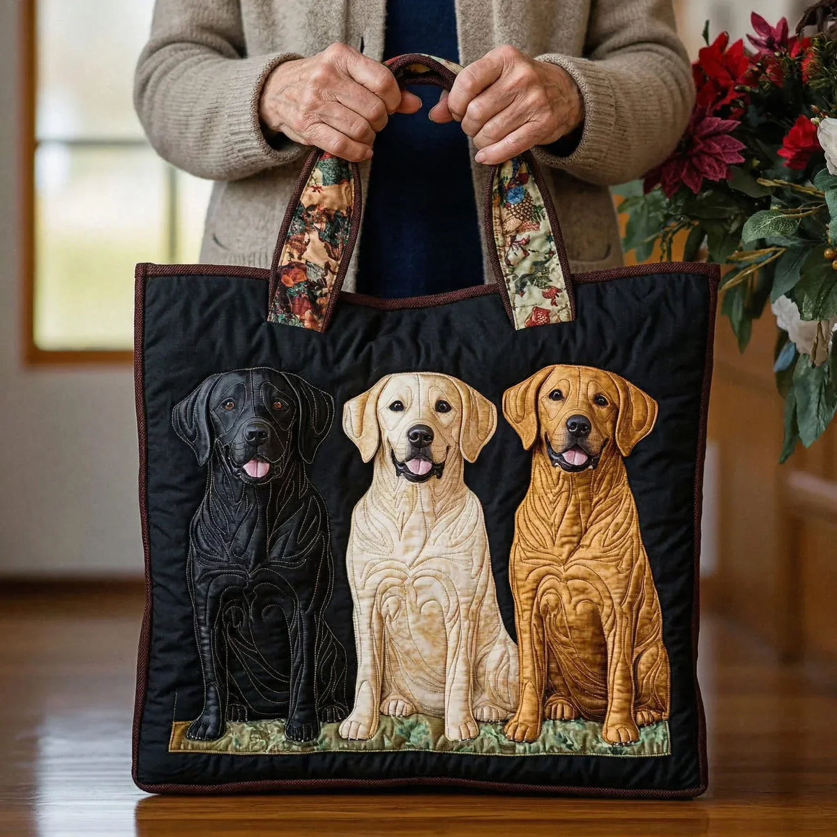 Sac fait main – Trois Labradors