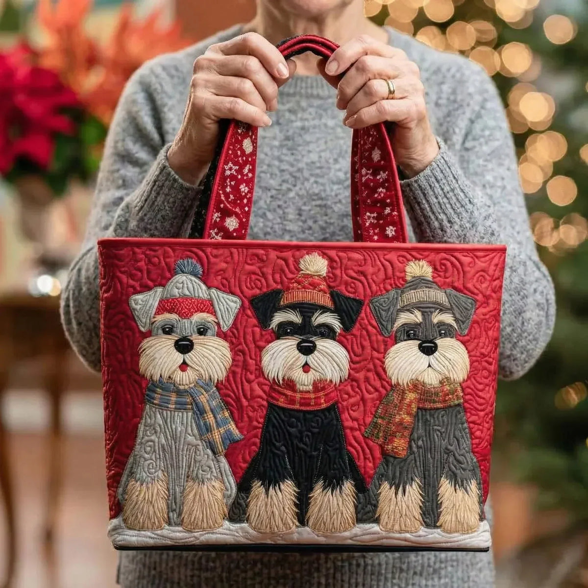 Sac fait main – Trio de Schnauzers