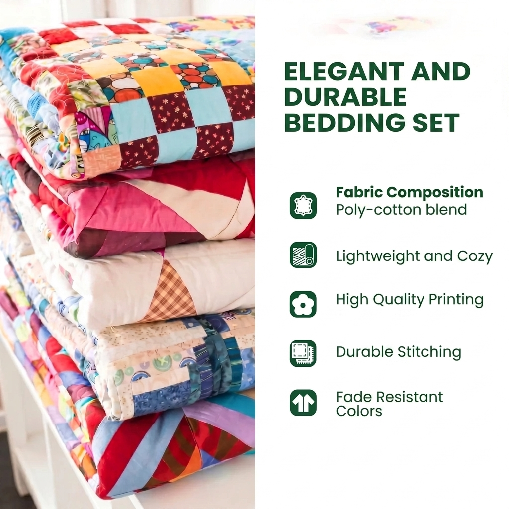3-Piece Quilted Bedding Set - Vacation Retreat